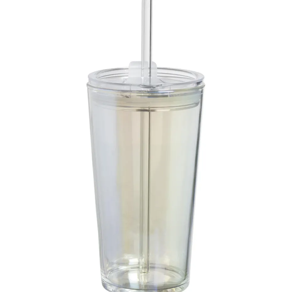 Drinkbeker Met Rietje Holo - 650 ml