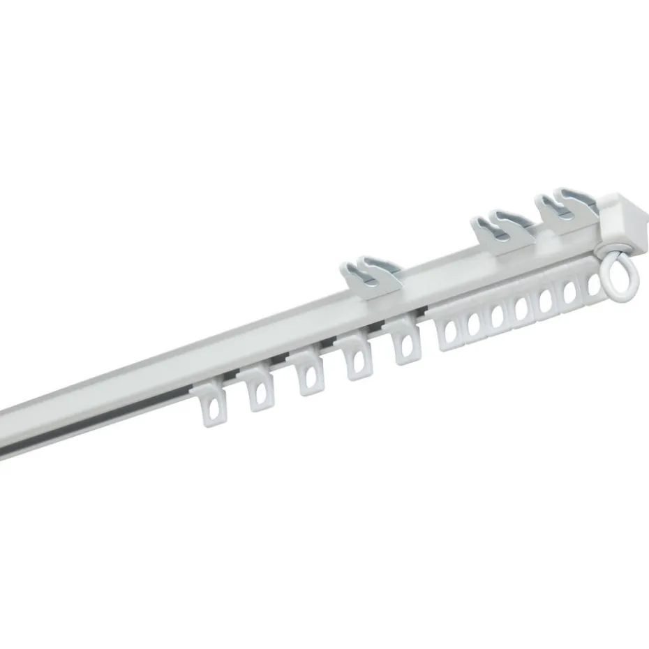 Gordijnrailset Wit Metaal 150 cm