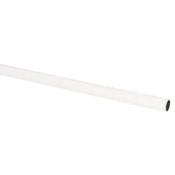 Gordijnroede 100 cm Wit Kunststof - Ø13mm