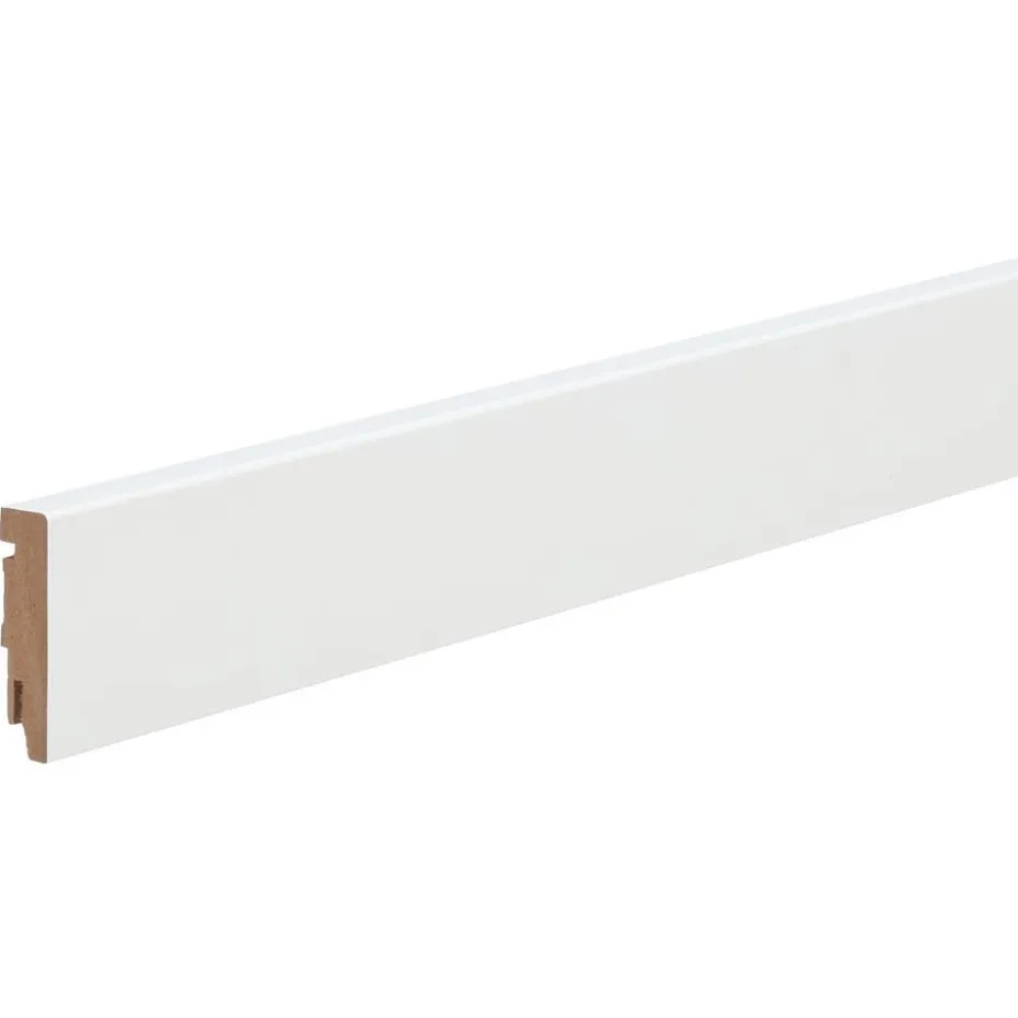 Hoge Plint Wit MDF 7,5 cm