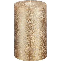 Kaars Rustiek Goud 7x11 cm