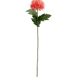 Kunstbloem Chrysant Koraalrood