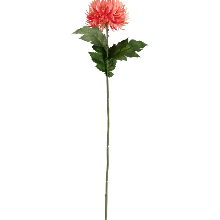 Kunstbloem Chrysant Koraalrood