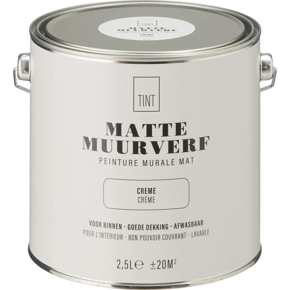 Muurverf Mat Crème 2.5 l
