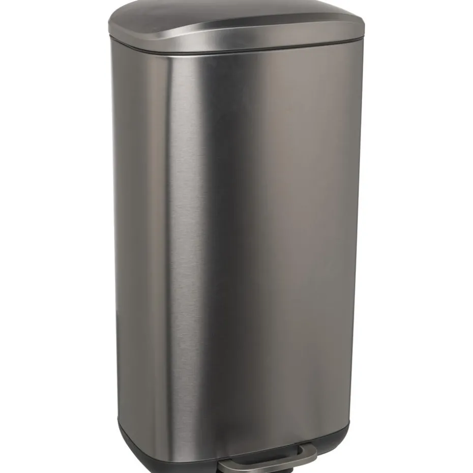 Pedaalemmer Lux 30 Liter Metallic Zilver